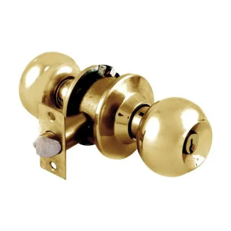  Cerradura Pomo Bola Cilindrico LLaveLiso Laton Brillante TopForge PF0033 20.338983 Cerradura Pomo Bola Cilindrico LLaveLiso Lat
