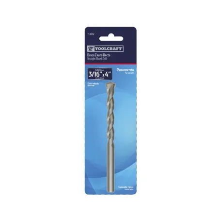  Brocas 5/16" x6" Concreto ZRecto Toolcraft TC4316 4.152542 Brocas 5/16" x6" Concreto ZRecto Toolcraft TC4316  TC4316 1 ToolCraf