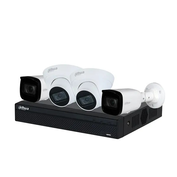Kit Video Vigilancia Grabador + 2Domo + 2Bullet Dahua KIT/NVR1104HS-P-S3/H/2- HFW1230S1P-03