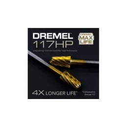 Fresa de alta velocidad Conica 1/4" Broca Tallado Max Life 117HP Dremel 26150117HA Dremel-Fresa de alta velocidad Conica 1/4" Br