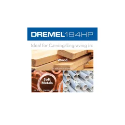 Fresa de alta velocidad cilindrica 1/8 Broca Tallado Max Life 194HP Dremel 26150194HA Dremel-Fresa de alta velocidad cilindrica 