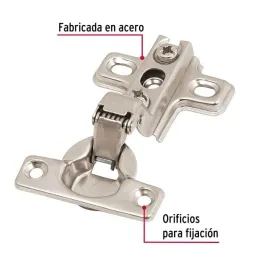 Bisagras Bidimensionales 95 Cobertura Interna 5x9cm 25mm 1Par Hermex 43158 Hermex-Bisagras Bidimensionales 95 Cobertura Interna 