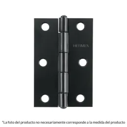  Bisagras Rectangular 4" x2-3/4" Acero Negro CMbola 1.8mm Hermex 45638 3.050847 Bisagras Rectangular 4" x2-3/4" Acero Negro CMbo