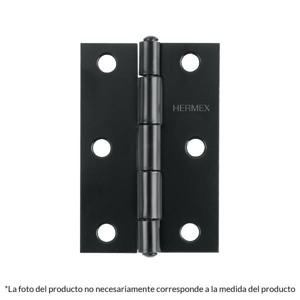 Bisagras Rectangular 3-1/2" x2-1/8" Acero Negro CMbola 1.6mm Hermex 45637