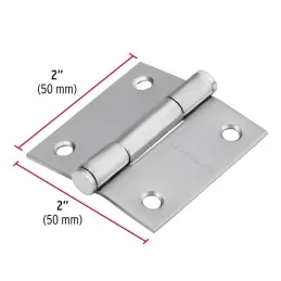  Bisagras cuadrada 2" Acero Inoxidable Capuchina CPlana 1.5mm Hermex 43225 3.389831 Bisagras cuadrada 2" Acero Inoxidable Capuch