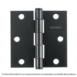  Bisagras cuadrada 2" Acero Negro Mate Capuchina CPlana 1.5mm Hermex 46706 2.118644 Bisagras cuadrada 2" Acero Negro Mate Capuch