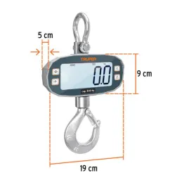  Balanzas Digital Colgante 500kg Recargable AutoApagado Truper 102543 397.457627 Balanzas Digital Colgante 500kg Recargable Auto