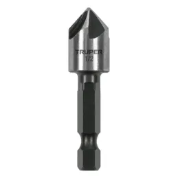 Brocas Avellanadores para Metal 1/2" x50mm Z1/4 Trupe 102380 Truper-Brocas Avellanadores para Metal 1/2" x50mm Z1/4 Trupe 102380