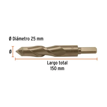  Brocas Concreto 25mm x150mm ZP3 Ctungsteno Truper 102359 20.338983 Brocas Concreto 22mm x150mm ZP3 Ctungsteno Truper 102359  10