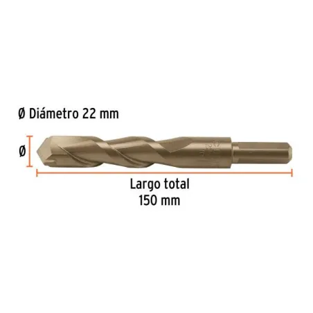 Brocas Concreto 22mm x150mm ZP3 Ctungsteno Truper 102357