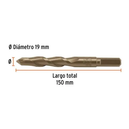  Brocas Concreto 19mm x150mm ZP3 Ctungsteno Truper 102355 11.440678 Brocas Concreto 19mm x150mm ZP3 Ctungsteno Truper 102355 Cue