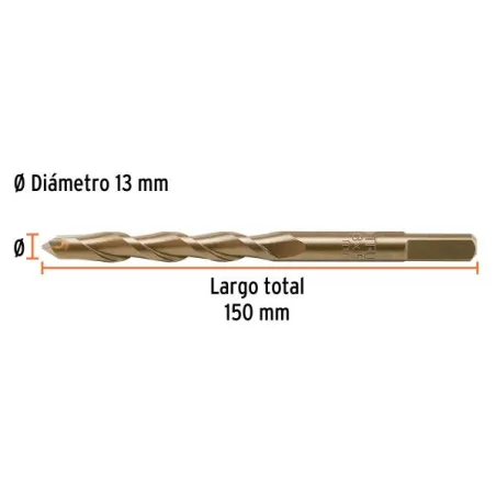 Brocas Concreto 13mm x150mm ZP3 Ctungsteno Truper 102351