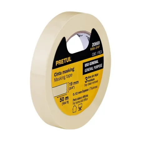 Cintas Masking Tape 18mm x50m Pretul 20669