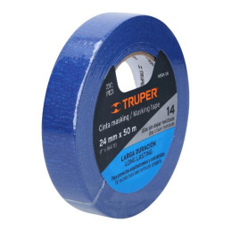 Cintas Masking Tape Azul 1" x50m para pintor Truper 12622