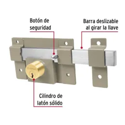 Cerraduras de Barra Libre Doble Cilindro Hermex 43500 Hermex-Cerraduras de Barra Libre Doble Cilindro Hermex 43500 Doble cilindr
