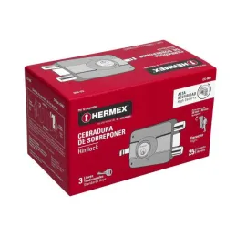Cerraduras de Sobreponer Derecha 2Barras Clasica Hermex 43482 Hermex-Cerraduras de Sobreponer Derecha 2Barras Clasica Hermex 434