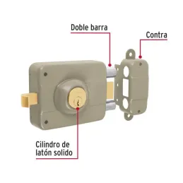 Cerraduras de Sobreponer Derecha 2Barras Clasica Hermex 43482 Hermex-Cerraduras de Sobreponer Derecha 2Barras Clasica Hermex 434