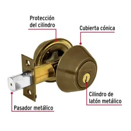 Cerrojos Laton Antiguo Llave-LlAve Hermex 23612 Hermex-Cerrojos Laton Antiguo Llave-LlAve Hermex 23612 Cerrojo con llave al exte