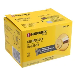 Cerrojos Dorado Brillante Llave-LlAve Hermex 23610 Hermex-Cerrojos Dorado Brillante Llave-LlAve Hermex 23610 Cerrojo con llave a