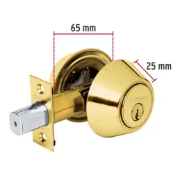 Cerrojos Dorado Brillante Llave-LlAve Hermex 23610 Hermex-Cerrojos Dorado Brillante Llave-LlAve Hermex 23610 Cerrojo con llave a