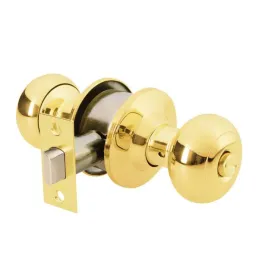 Cerraduras Pomo Oval Dorado brillante Baño Hermex 43456 Hermex-Cerraduras Pomo Oval Dorado brillante Baño Hermex 43456 Cerrojo c