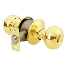 Cerraduras Pomo Oval Dorado brillante Dormitorio Hermex 43458 Hermex-Cerraduras Pomo Oval Dorado brillante Dormitorio Hermex 434