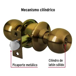 Cerraduras Pomo Laton Antiguo Dormitorio Hermex 43470 Hermex-Cerraduras Pomo Laton Antiguo Dormitorio Hermex 43470 Cerrojo con l