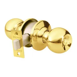 Cerraduras Pomo Dorado brillante Baño Hermex 43471 Hermex-Cerraduras Pomo Dorado brillante Baño Hermex 43471 Cerrojo con botón d
