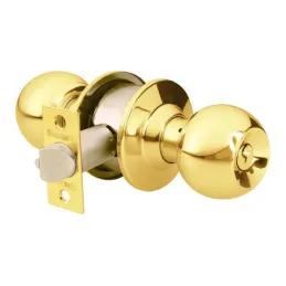 Cerraduras Pomo Dorado brillante Dormitorio Hermex 43473 Hermex-Cerraduras Pomo Dorado brillante Dormitorio Hermex 43473 Cerrojo