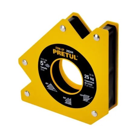  Escuadras Magnética 5" para soldar 25kg Pretul 28244 16.101695 Escuadras Magnética 5" para soldar 25kg Pretul 28244 Ideal para 