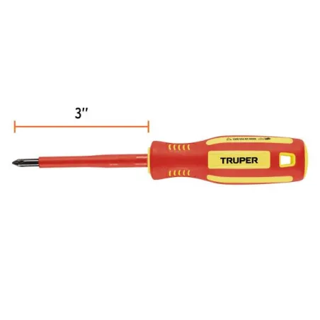  Desarmador Estrella 3/16" x3" Aislado 1000V Truper 102240 4.661017 Desarmador Estrella 3/16" x3" Aislado 1000V Truper 102240 Pu