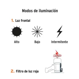 Linternas Led 900lm Recargables AltaPotencia 455m Lampara Truper 102404 Truper-Linternas Led 900lm Recargables AltaPotencia 455m