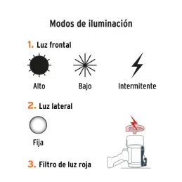 Linternas LED 2000lm recargable AltaPotencia 450m Lampara Truper 102418 Truper-Linternas LED 2000lm recargable AltaPotencia 450m