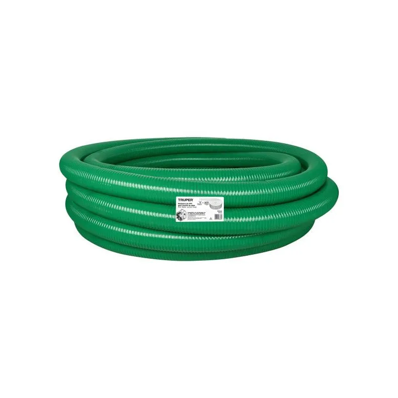 Rollos Mangueras Rigida 4" x30m succion para motobomba Truper 101041