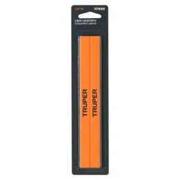 Lapices para Carpintero 18cm 2u Truper 101686 Truper-Lapices para Carpintero 18cm 2u Truper 101686 Diseño oval para mayor comodi