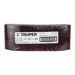 Lijas de Banda G100 4x24" x5u OAluminio Truper 15899 Truper-Lijas de Banda G100 4x24" x5u OAluminio Truper 15899 Fabricado en óx