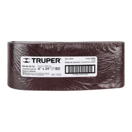Lijas de Banda G80 4x24" x5u OAluminio Truper 15898 Truper-Lijas de Banda G80 4x24" x5u OAluminio Truper 15898 Fabricado en óxid