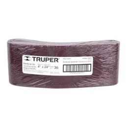 Lijas de Banda G36 4x24" x5u OAluminio Truper 15823 Truper-Lijas de Banda G36 4x24" x5u OAluminio Truper 15823 Fabricado en óxid