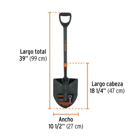  Lampas Cuchara T-2000 39" 27x47x99cm PuñoY ComfortGrip Truper 103039 24.576271 Lampas Cuchara T-2000 39" 27x47x99cm PuñoY Comfo