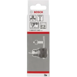Mandril 1/2" Percusion Reversible C/ROSCA Bosch 1608571062 Bosch-Mandril Portabrocas Bosch 1/2" Percusion Reversible C/llave C/R