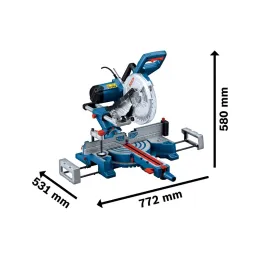 Sierra Ingleteadora 10" GCM 254 D 1800W Bosch 0601B530E0 Bosch-Sierra Ingleteadora 10" GCM 254 D 1800W Bosch 0601B530E0 Cortes s
