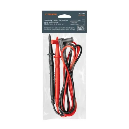  Juego de cables de prueba para multímetro Truper 102406 7.288136 Juego de cables de prueba para multímetro Truper 102406 Compat
