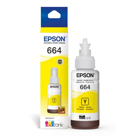  Botella de tinta Epson 664 T664420 amarillo 70ml 33.898305 Botella de tinta Epson 664 T664420 amarillo 70ml Compatible con mode