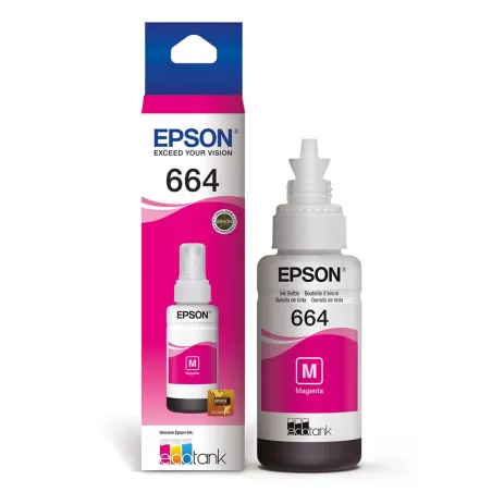  Botella de tinta Epson 664 T664320 magenta 70ml 33.898305 Botella de tinta Epson 664 T664320 magenta 70mlCompatible con modelos