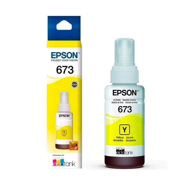 Botella de tinta Epson 673 T673420 Amarillo 70ml