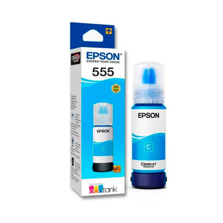 Botella de tinta Epson 555 T555220-AL Cyan 70ml