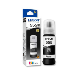 Botella de tinta Epson 555 T555120-AL Negro 70ml