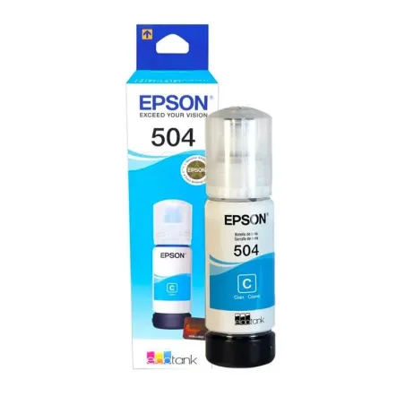  Botella de tinta Epson 504 T504220-AL Cyan 70ml 32.20339 Botella de tinta Epson 504 T504220-AL Cyan 70ml Compatible con modelos