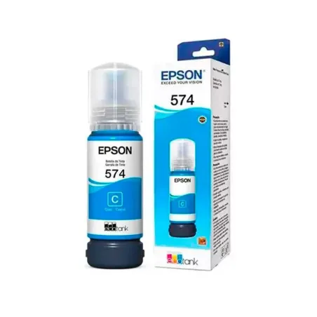  Botella de tinta Epson 574 T574220-Al Cyan 70ml 0 Botella de tinta Epson 574 T574220-Al Cyan 70ml Compatible con modelos: EcoTa