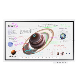 Pantalla Interactiva Samsung Pro 65" 4K UHD Tactil/SmartView+Multi-tasking/20-Touchpoints
